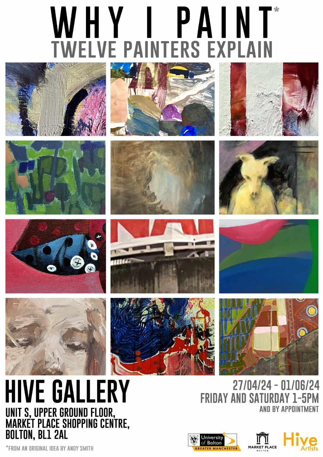 Upcoming exhibition (Why I paint) Twelve Painters Explain